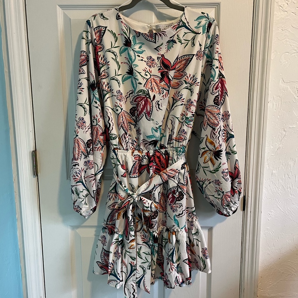 Baltic Born 3X White Patterned Dress